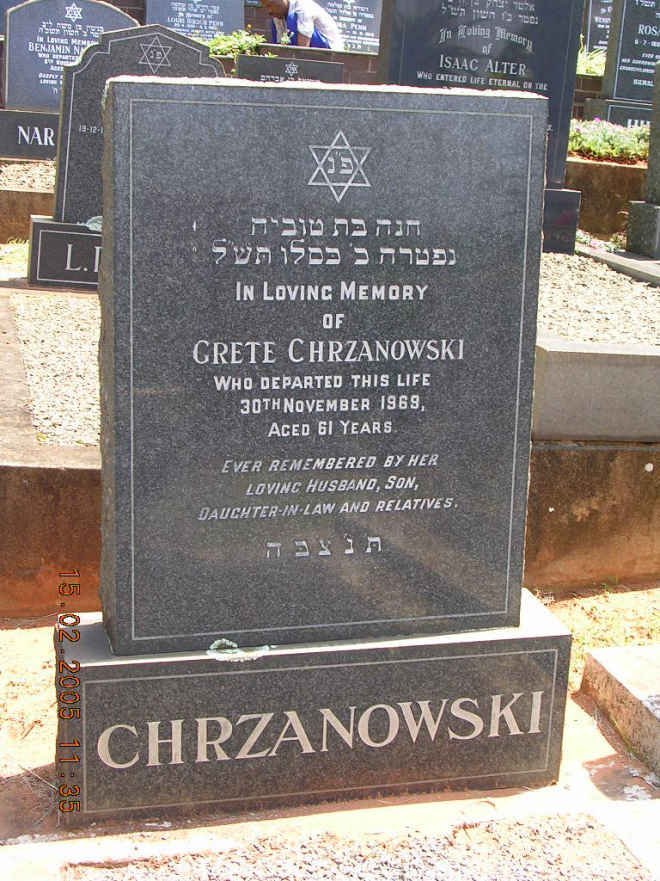 CHRZANOWSKI Grete -1969