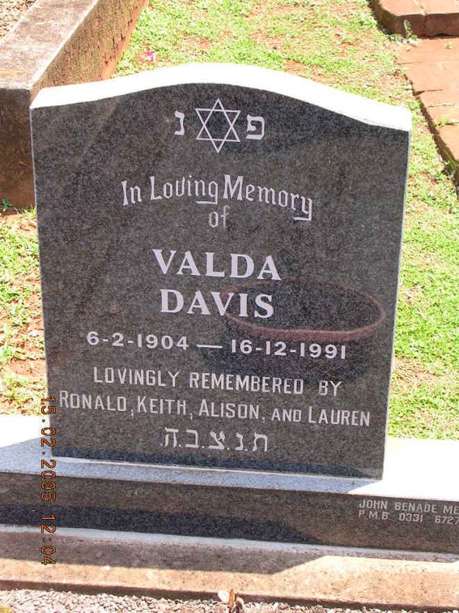 DAVIS Valda 1904-1991
