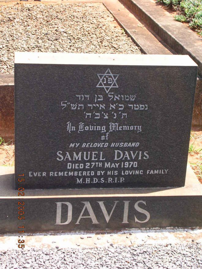 DAVIS Samuel -1970