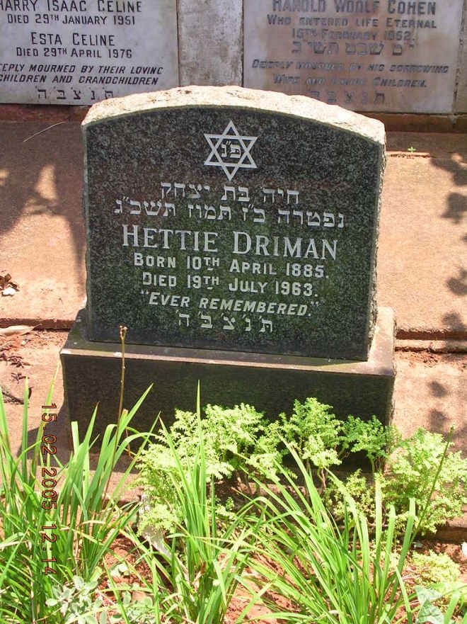 DRIMAN Hettie 1885-1963