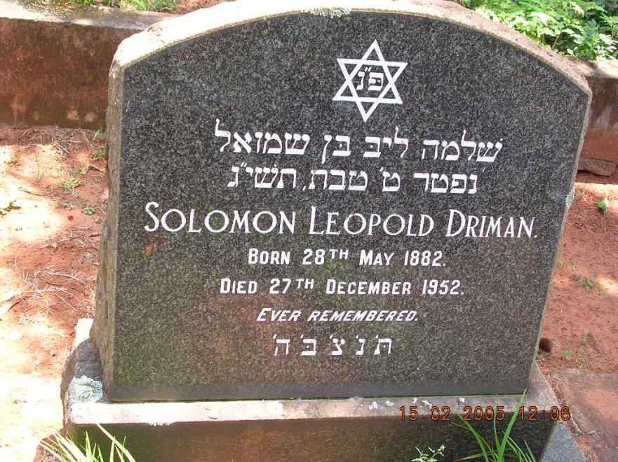 DRIMAN Solomon Leopold 1882-1952