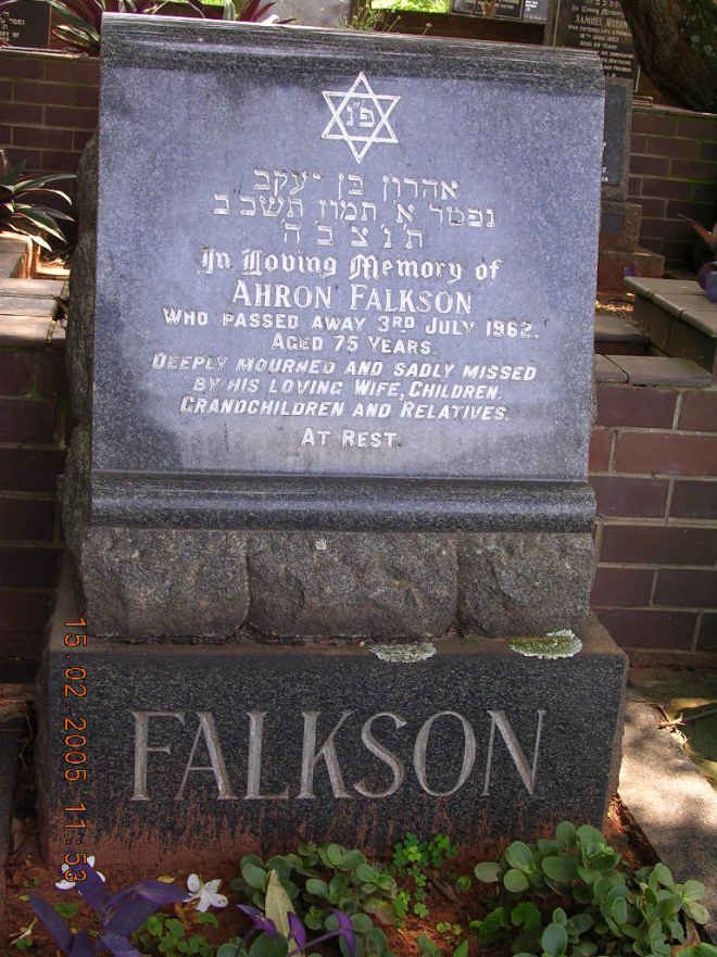 FALKSON Ahron -1962