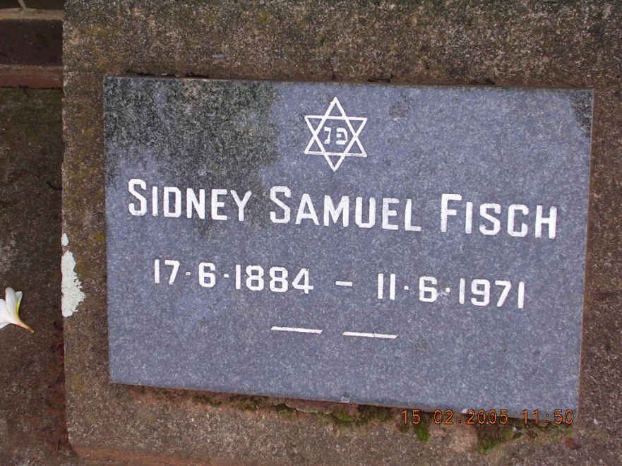 FISCH Sidney Samuel 1884-1971