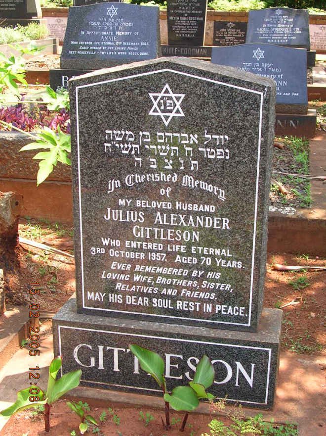 GITTLESON Julius Alexander -1957