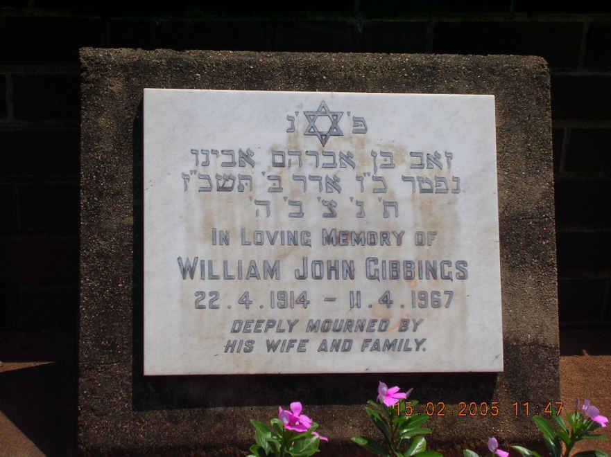 GIBBINGS William John 1914-1967
