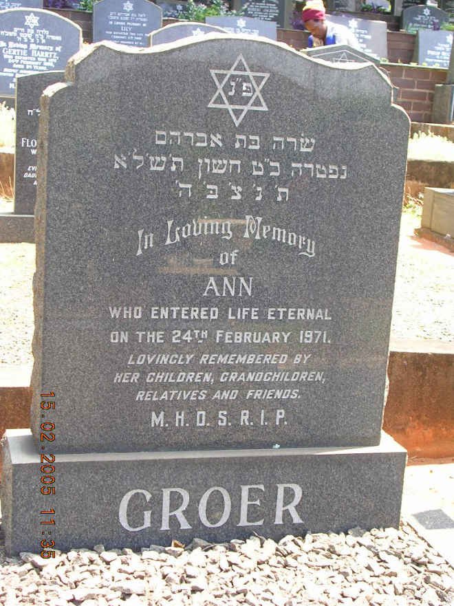 GROER Ann -1971