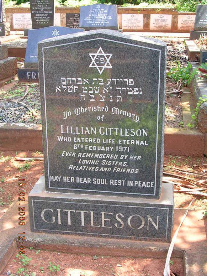 GITTLESON Lillian -1971