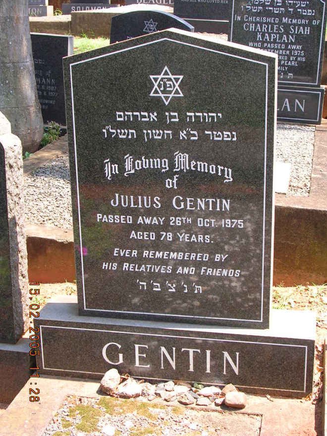 GENTIN Julius -1975