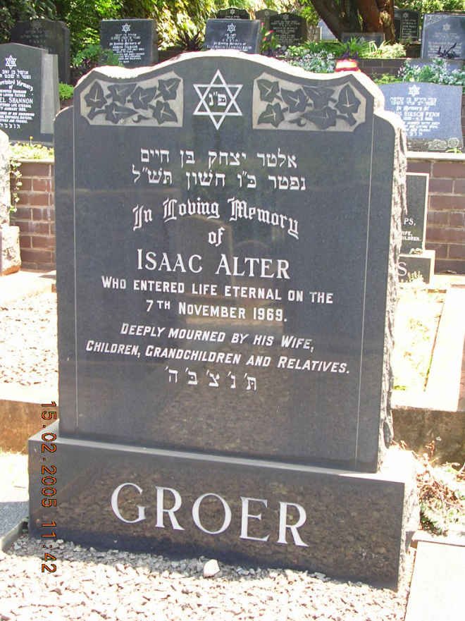 GROER Isaac Alter -1969