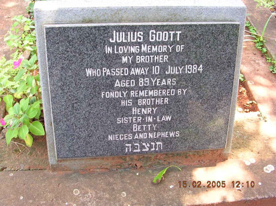 GOOTT Julius -1984