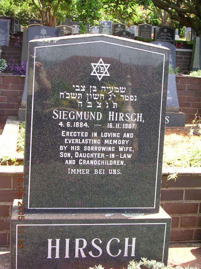 HIRSCH Siegmund 1884-1967