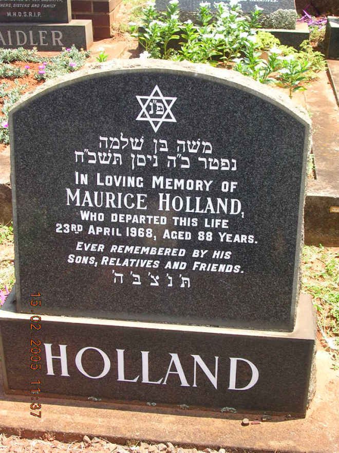 HOLLAND Maurice -1968