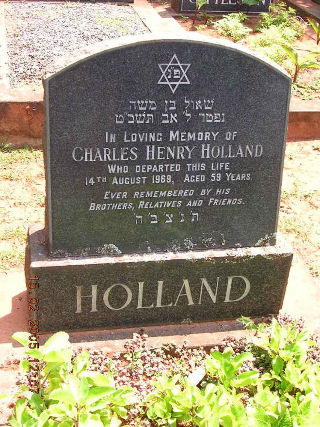 HOLLAND Charles Henry -1969