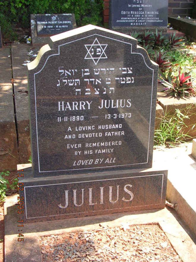 JULIUS Harry 1890-1973