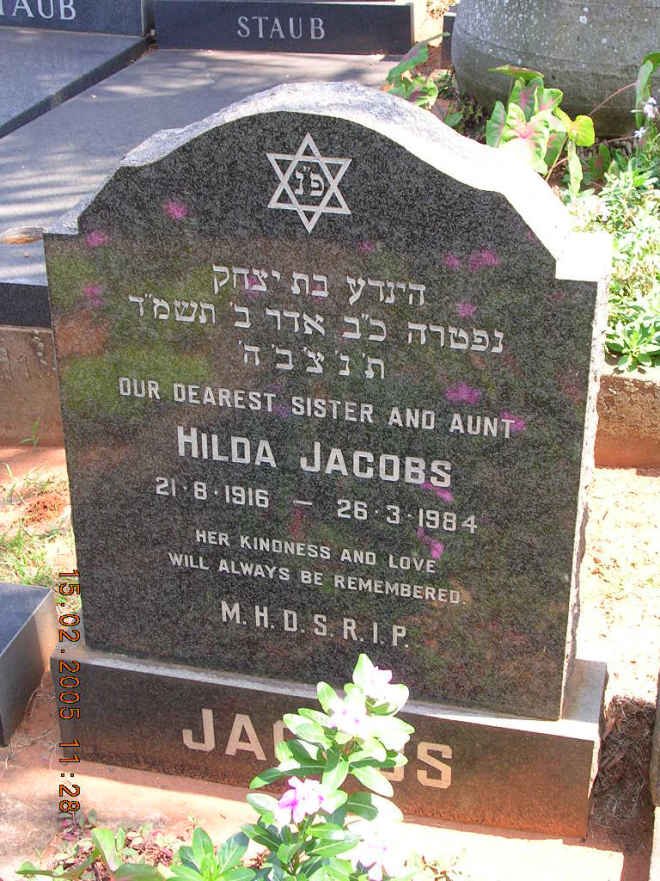 JACOBS Hilda 1916-1984