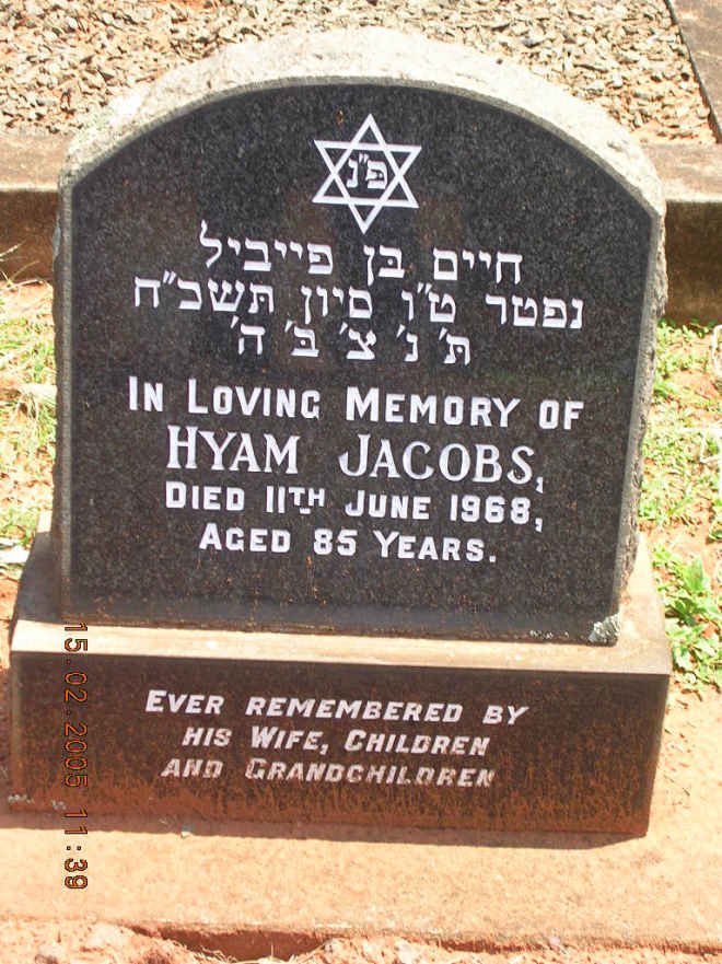 JACOBS Hyam -1968