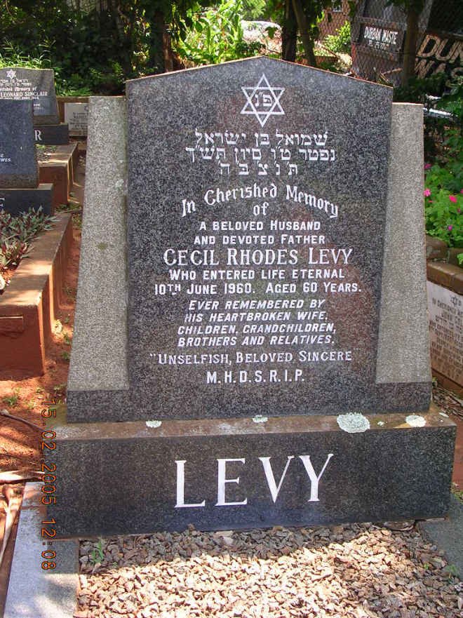 LEVY Cecil Rhodes -1960