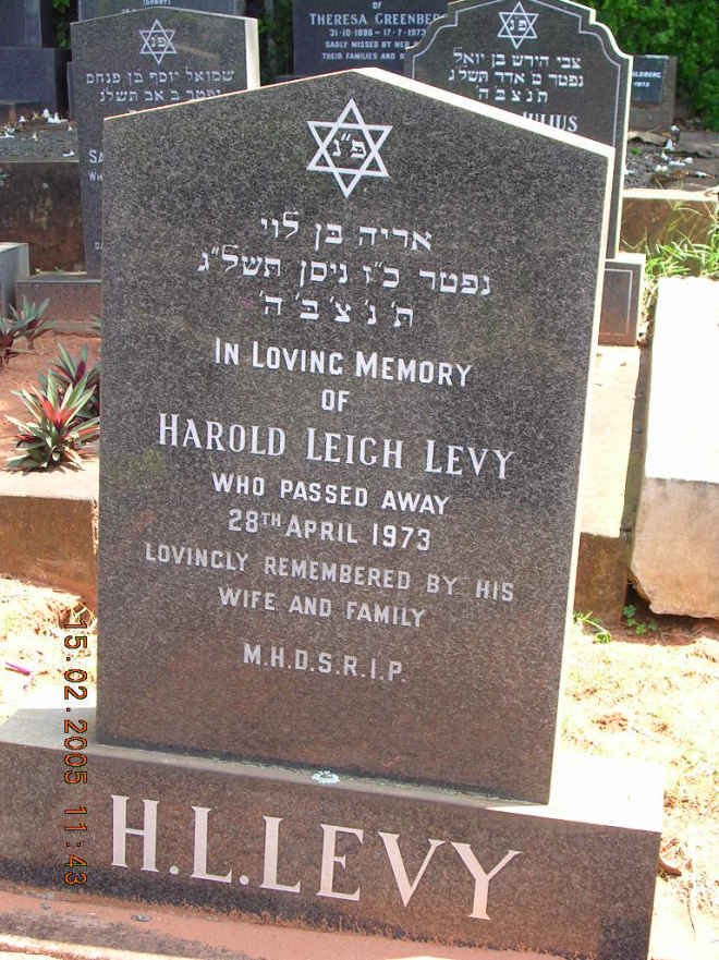 LEVY Harold Leigh -1973
