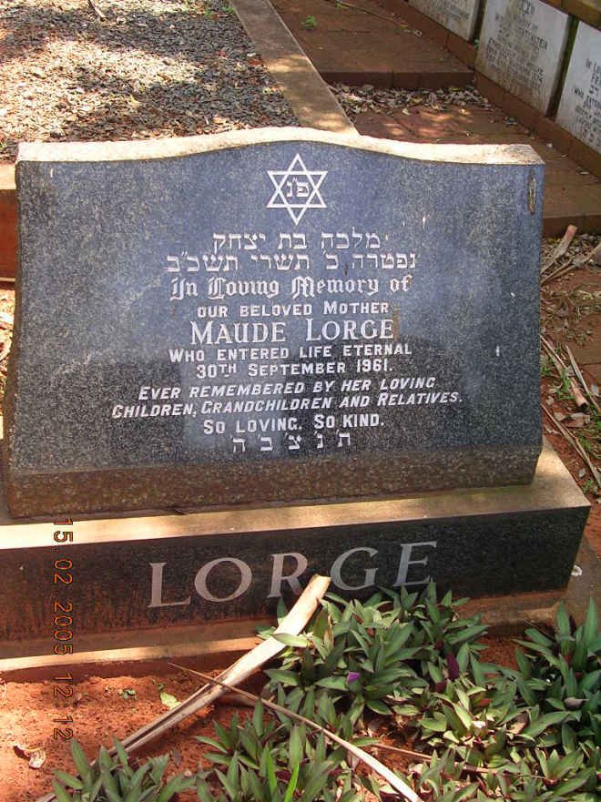 LORGE Maude 1961