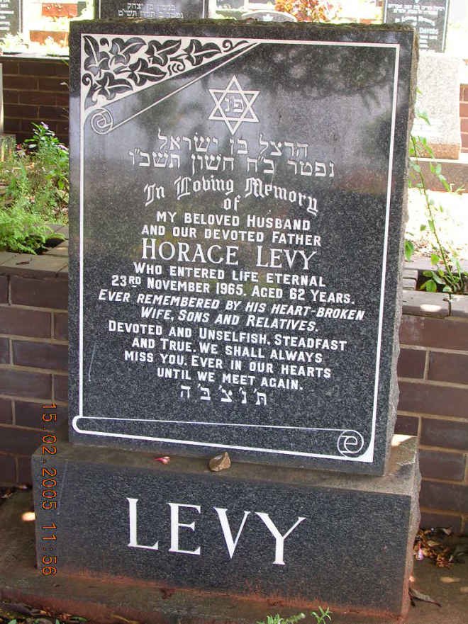 LEVY Horace -1965