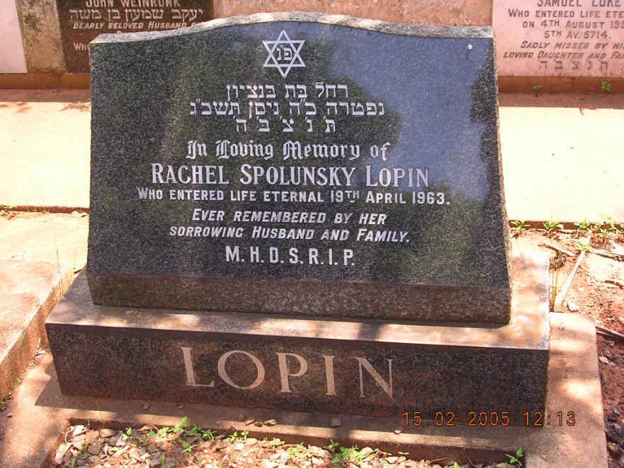 LOPIN Rachel Spolunsky -1963