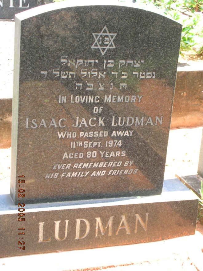LUDMAN Isaac Jack -1974