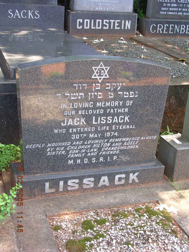 LISSACK Jack -1974
