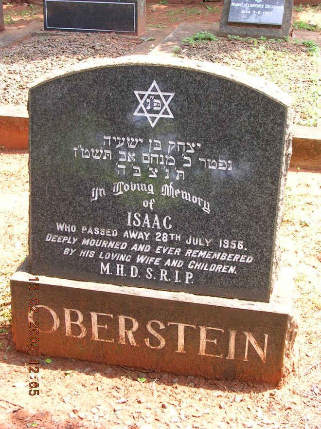 OBERSTEIN Isaac -1956