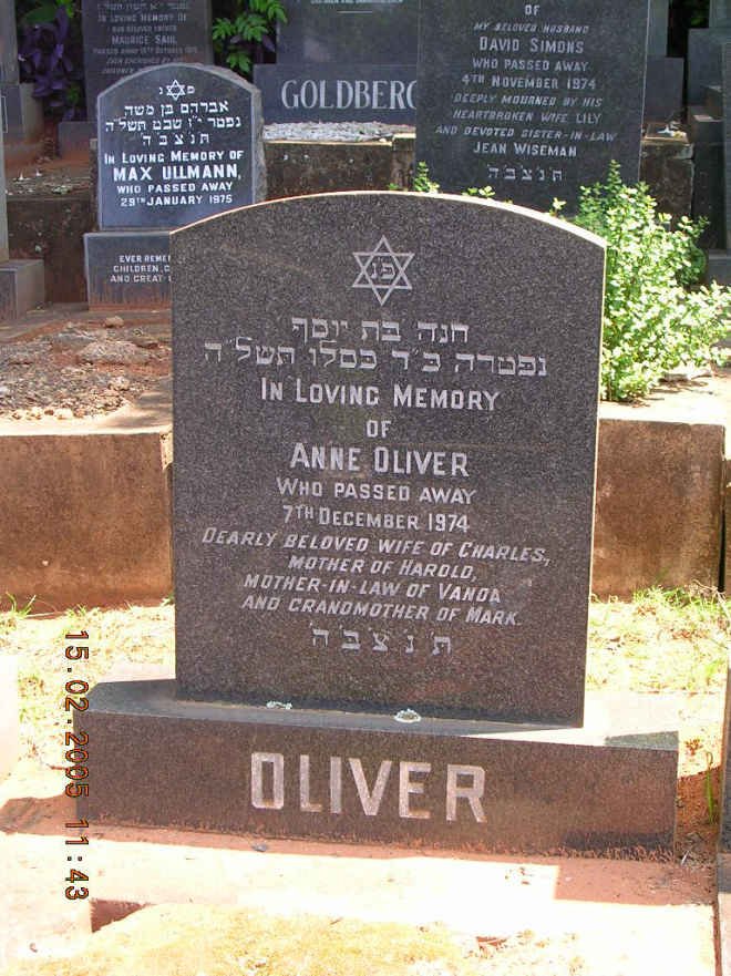OLIVER Anne -1974