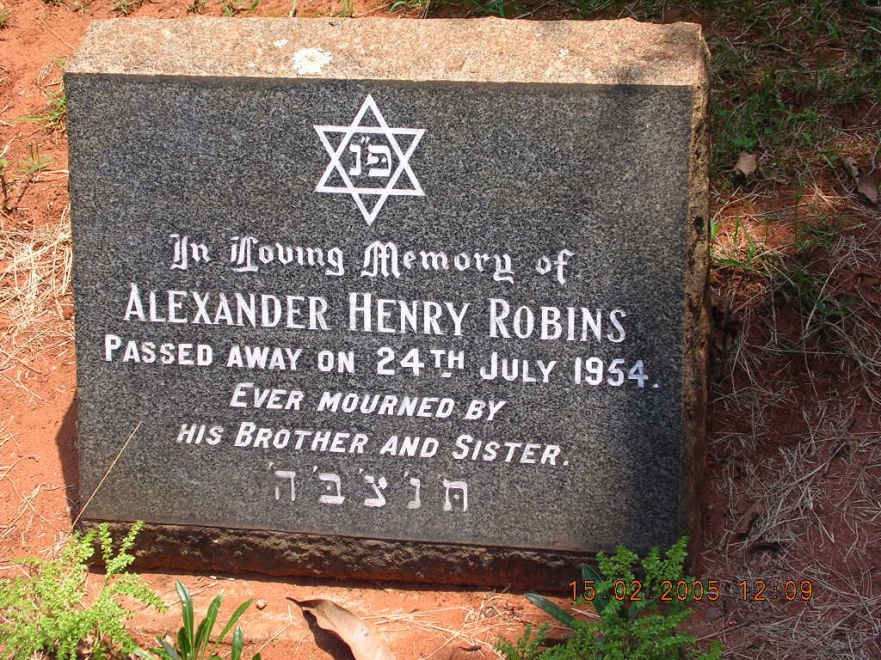 ROBINS Alexander Henry -1954