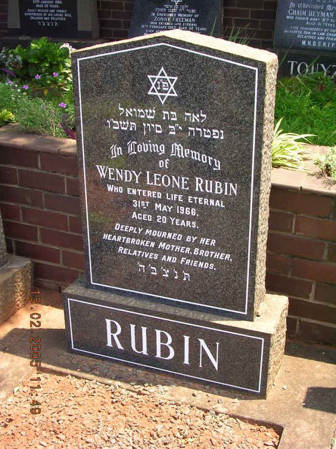 RUBIN Wendy Leone -1966