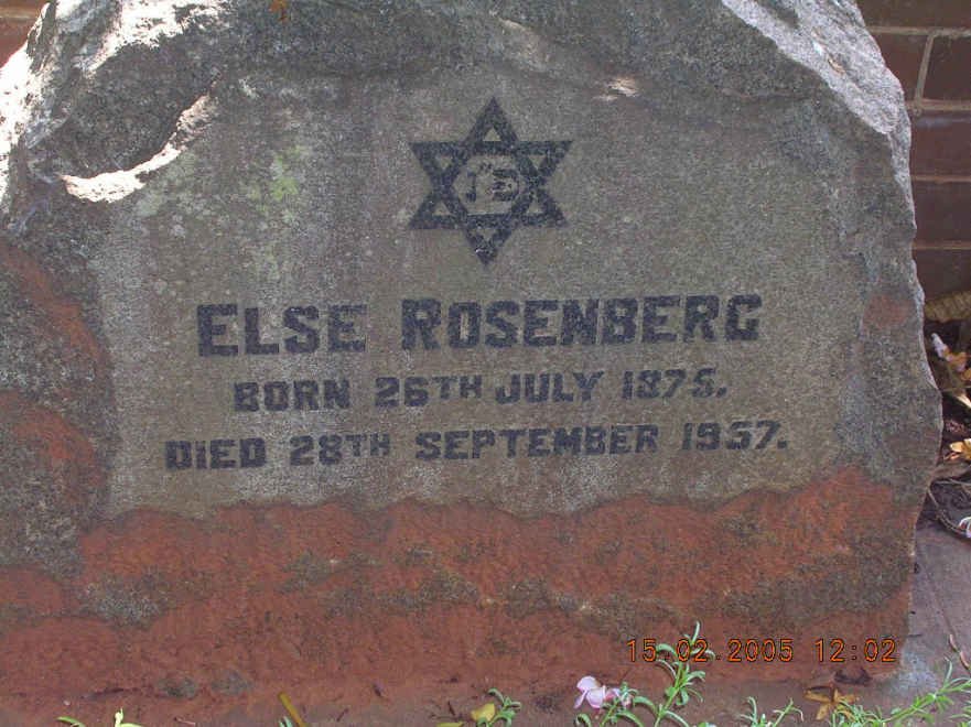 ROSENBERG Else 1875-1957