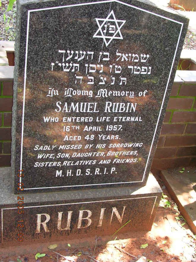 RUBIN Samuel -1957