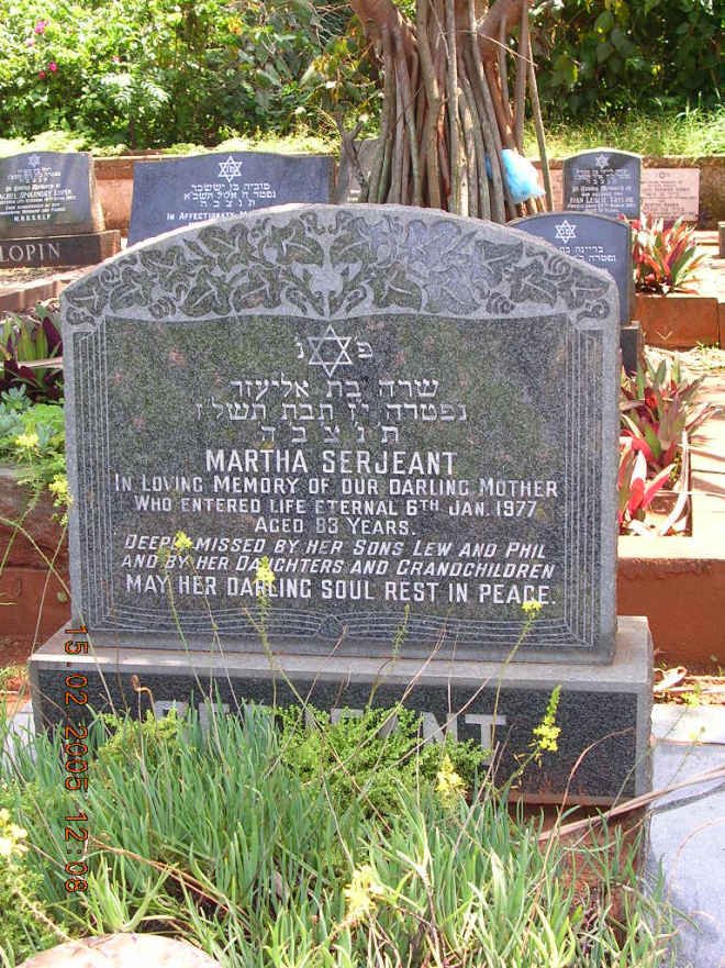 SERJEANT Martha -1977