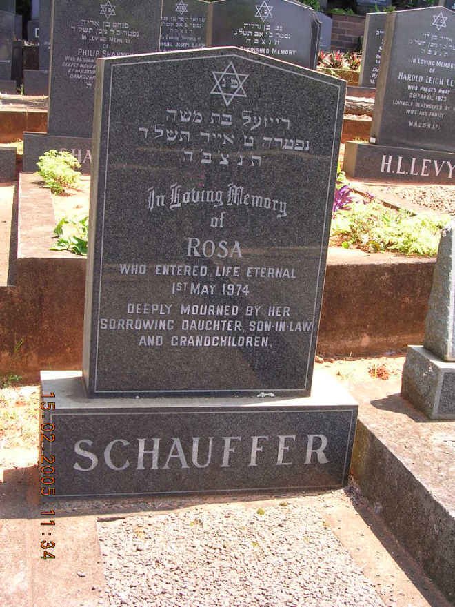 SCHAUFFER Rosa -1974