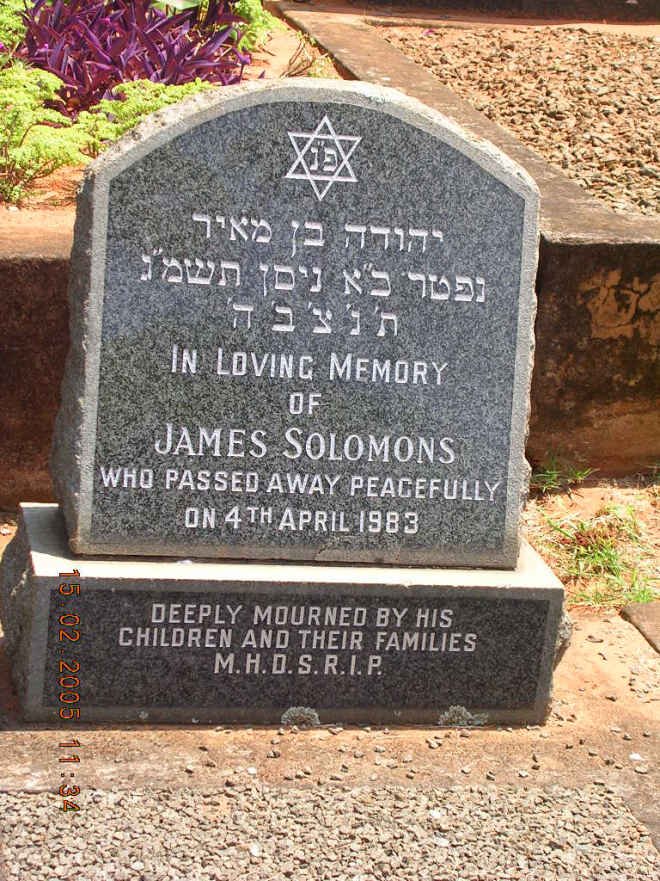 SOLOMONS James -1983