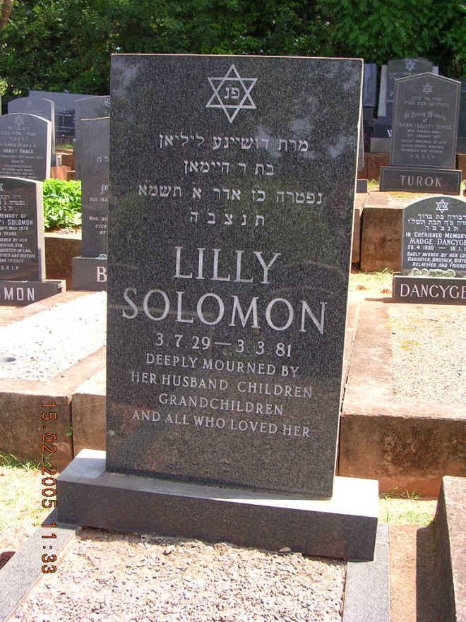 SOLOMON Lilly -1981