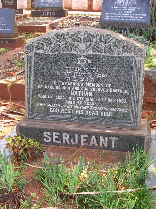 SERJEANT Nathan -1957