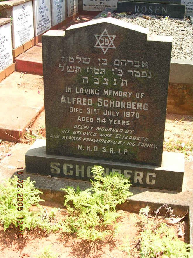 SCHONBERG Alfred -1970