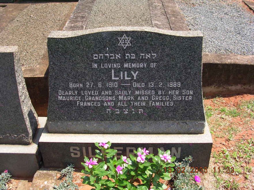 SIL?ERMAN Lily 1910-1989