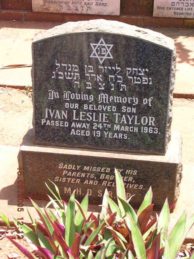 TAYLOR Ivan Leslie -1963