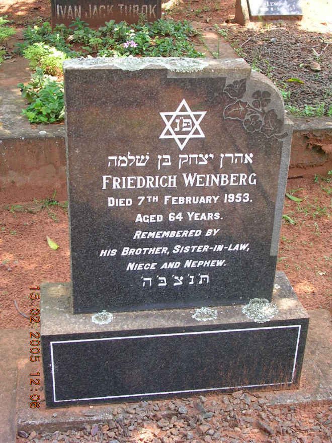 WEINBERG Friedrich -1953