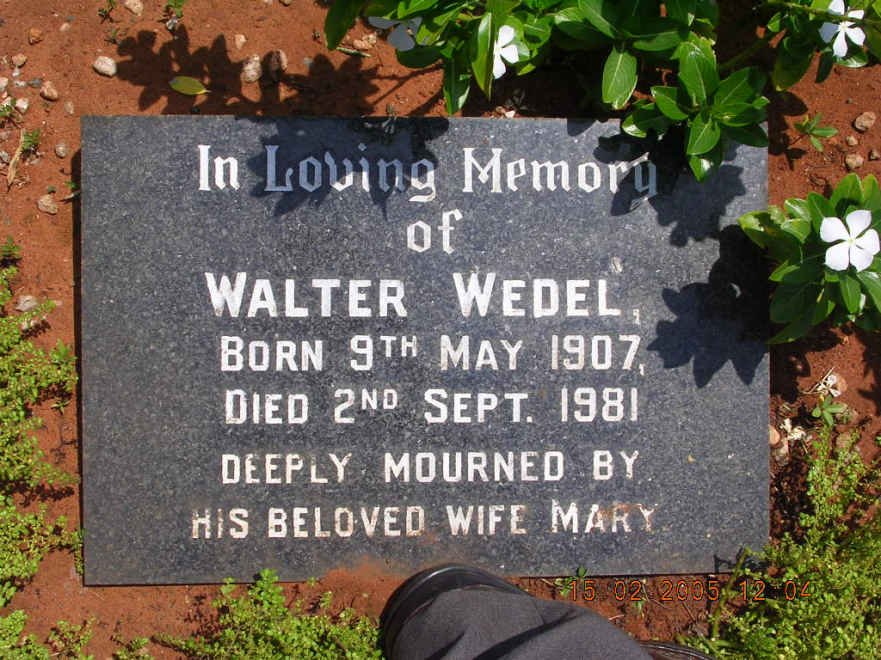 WEDEL Walter 1907-1981