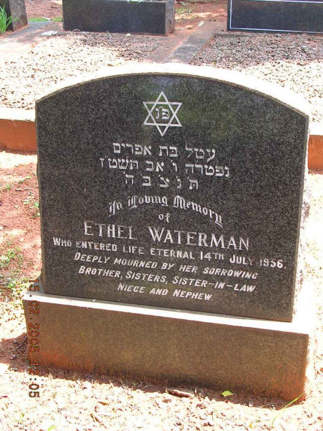 WATERMAN Ethel -1956