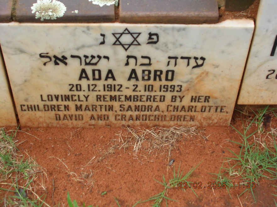 ABRO Ada 1912-1993