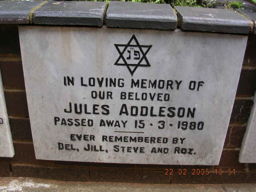 ADDLESON Jules -1980