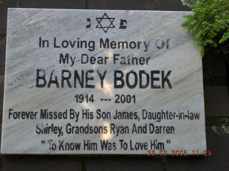 BODEK Barney 1914-2001
