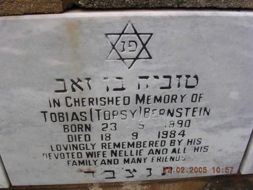 BERNSTEIN Tobias 1890-1984