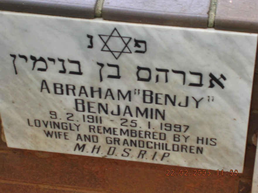 BENJAMIN Abraham 1911-1997