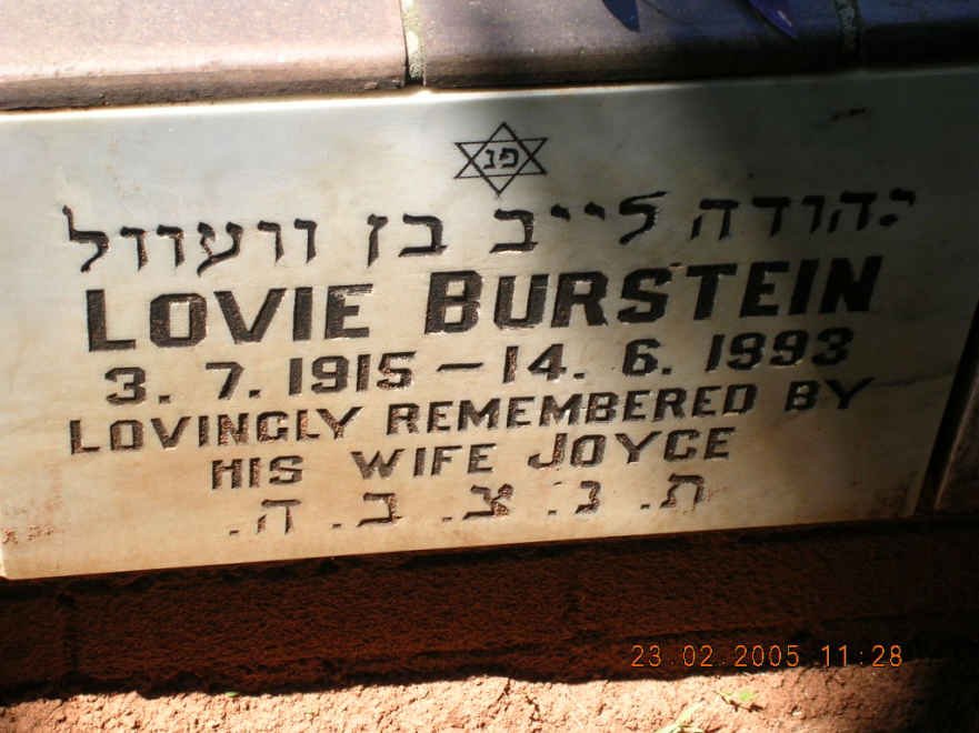 BURSTEIN Lovie 1915-1993